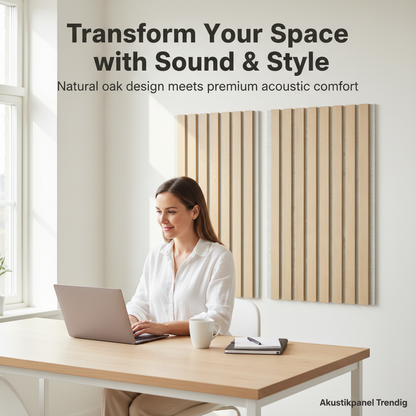 Akustikpanel Trendig Ek Natur 270-x-60cm